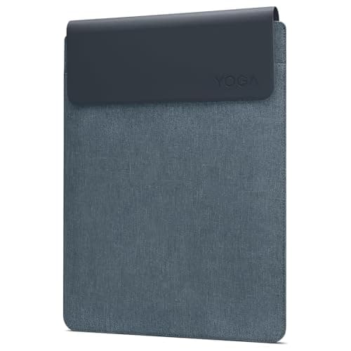 Lenovo Slim Laptop Sleeve 14 Inch Notebook/Tablet - Compatible with MacBook Air/Pro - Eco-Friendly Lightweight Case with Accessory Pocket & Magnetic Closure - Teal