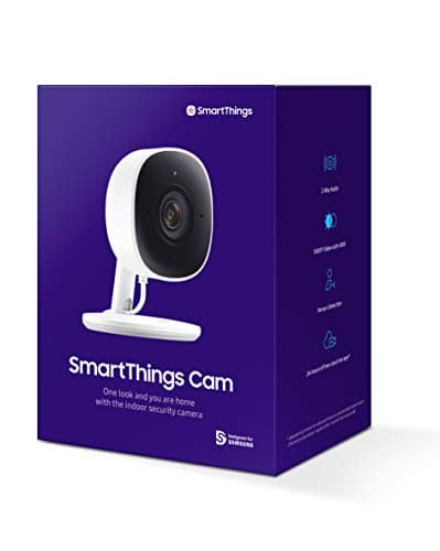 Samsung SmartThings Indoor Security Camera (GP-U999COVLBDA), 1080P HD Video with HDR, Night Vision, Advanced Motion Detection, and Two-Way Audio – Black/White 7