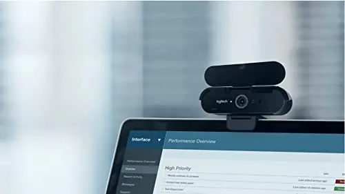 MoimTech Webcam Cover Compatible with Logitech Brio 4K Webcam, Camera Lens Privacy Webcam Covers for Logi Brio hd 4K Pro 5