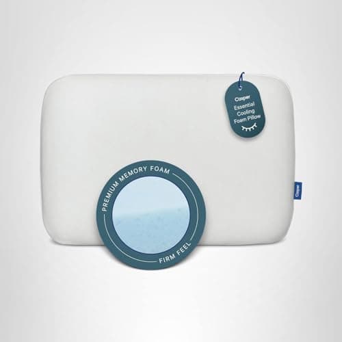 Casper Sleep Essential Cooling Foam Pillow, King Size – Firm Memory Foam with Cooling Cover, Supports Side Sleepers, Breathable & Pressure-Relieving 8