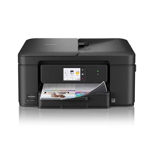 Brother Work Smart 1410 Wireless Color Inkjet All-in-One Printer with 2.7” Touchscreen and Automatic Duplex Printing | Includes Refresh Subscription Trial(1) (MFC-J1410DW)