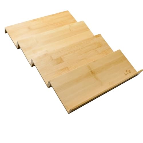 Sweet Living 4 tier spice rack drawer organizer for Kitchen Cabinets | Wooden spice drawer organizer, Space-Saving kitchen drawer organizer for Neat In-Drawer Spice Storage
