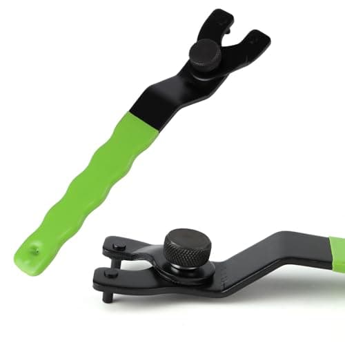 KINMINGZHU Adjustable Pin Wrench for Angle Grinder Machine,Grinder Spanner ​Wrench (Green)