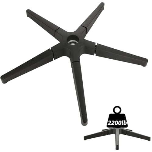 YAYODS Office Chair Base Replacement Parts Heavy Duty 2500 Lbs, 28 Inch Desk Chair Base Replacement Universal Gas Cylinder and Caster Sockets