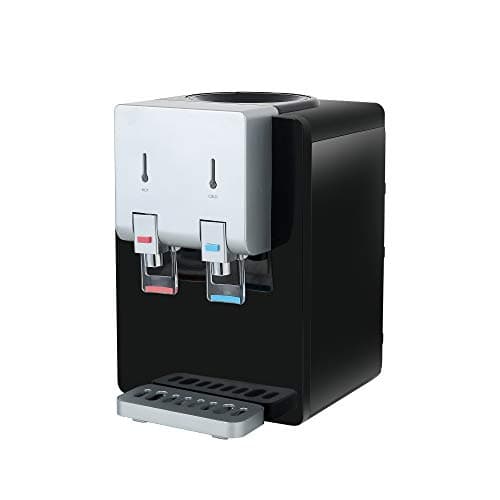 Amay Desktop Water Cooler Dispenser Top Loading Water Dispenser Hot & Cold Water Coolers with Child Safety Lock Drinking Fountain 8