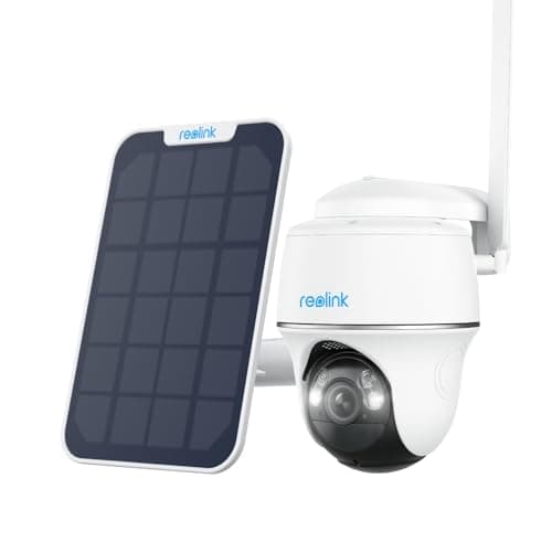 REOLINK 4G LTE Cellular Security Camera Outdoor, 5MP No WiFi, 360° Pan-Tilt Go PT Plus+Solar Panel+32GB SD Card, Wireless Solar Powered, 2K+ Color Night Vision, Smart AI Detection
