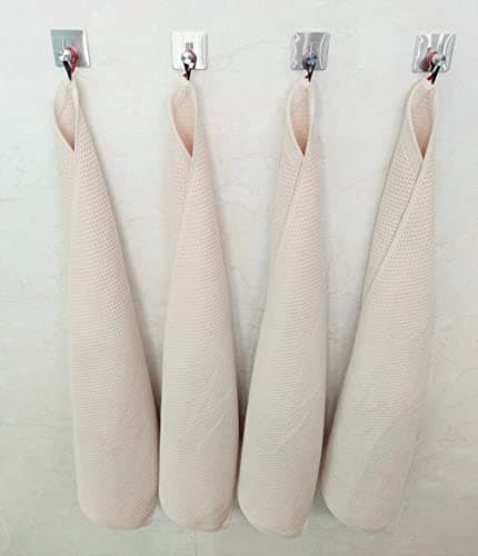 ANEWAY Kitchen Towels 100% Cotton Waffle Weave Dish Towel for Cleaning Drying Dishes Extra Absorbent and Soft, Dish Cloth,13 x 28 in(Beige-4 Pack) 8