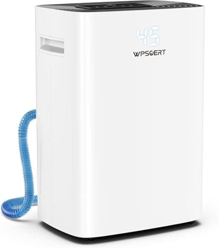 100 Pint Dehumidifier for Home and Basement, 6L Water Tank, 7000 Sq.Ft Coverage with Drain Hose, Smart Humidity Control, Auto Defrost, 24-Hour Timer, Child Lock
