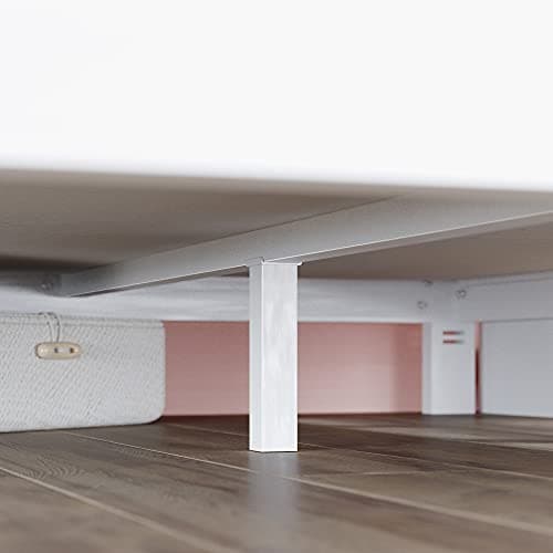 Zinus Arnav Metal Platform Bed Frame, Wood Slat Support, No Box Spring Needed, Easy Assembly, White, Full 8