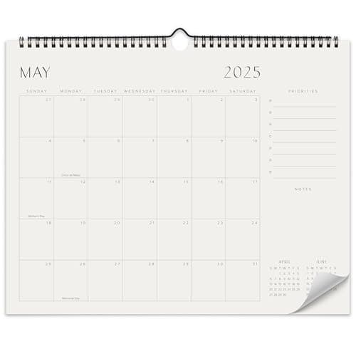Beautiful 2025-2026 Wall Calendar - Runs from January 2025 until July 2026 – 14.5"x11.5" Office Wall Calendar for Easy Organizing