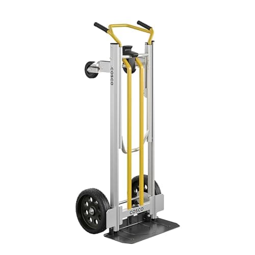 COSCO Next Generation 3-in-1 Folding Toe Plate Hand Truck, 800/1000 Pound Weight Capacity