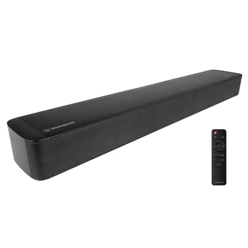 Westinghouse Sound Bar for Smart TV, 2.0 Compact Soundbar with Dolby Atmos and Digital Plus, 120W Surround Sound System for TV, Home Theater Audio, eArc, HDMI, Bluetooth, Roku TV Ready