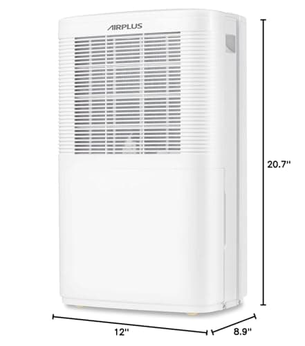 AIRPLUS Dehumidifiers for Home, 3000 Sq. Ft 35 Pint Dehumidifier for Basement with Drain Hose, Ideal for Large Room, Bathroom & Bedroom, with Timer, Washable Air Filter 9