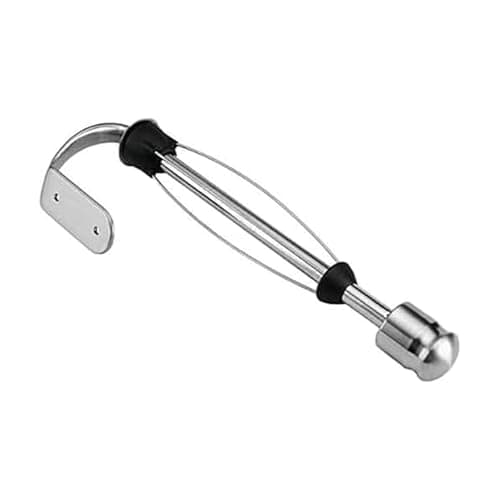 Kamenstein Perfect Tear Wall Mount Paper Towel Holder, Patented Design for One-Handed Use, Rounded Finial, 14-Inch, Brushed Silver Metal Finish