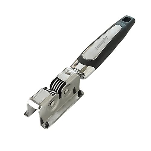 Knife Sharpener,Jonurphy Kitchen Knife Sharpeners,Rotating Steel Wheel Sharpening Discs,Manual Knife Sharpening Tool for Kitchen,Home