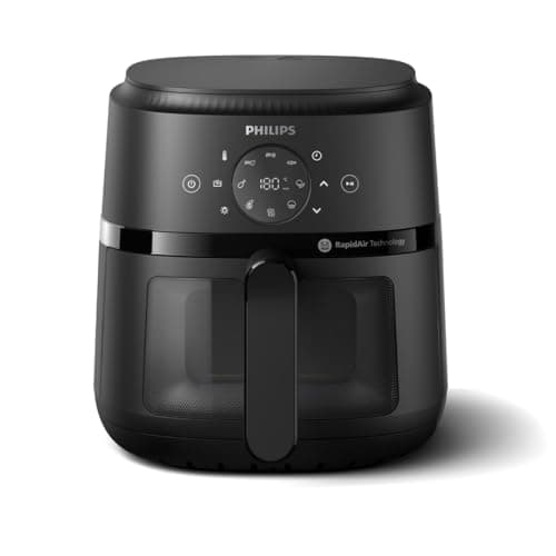 Philips 2000 Series Airfryer - 4.4 qt (4.2L) Pan, 13 Cooking Functions, RapidAir Technology, Healthy Cooking with 90% Less Fat, Efficient & Fast (NA220/00)
