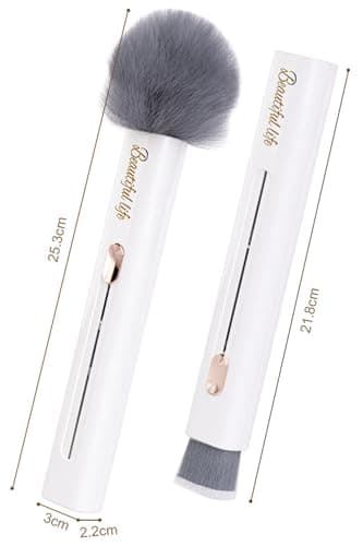 HOIRIX Feather Duster,2 in 1 Duster Brush with Detachable Head for Cleaning,Portable Mini Duster for Travel,Office,Car,Window,Furniture,Ceiling Fan (Pink, 1) 5