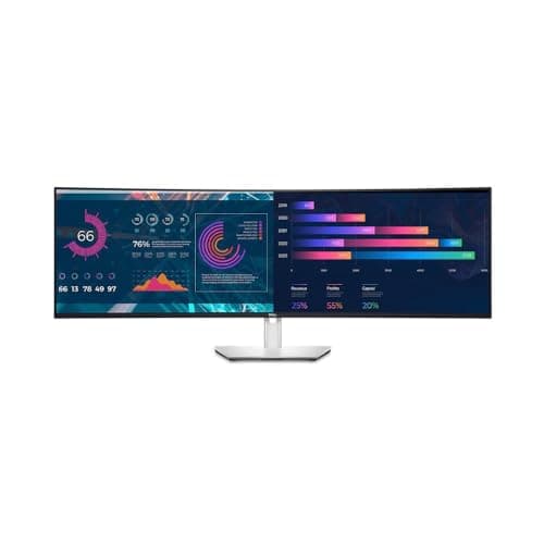 Dell UltraSharp U4924DW 49" Dual Quad HD (DQHD) Curved Screen Edge WLED LCD Monitor - 32:9,Black 7