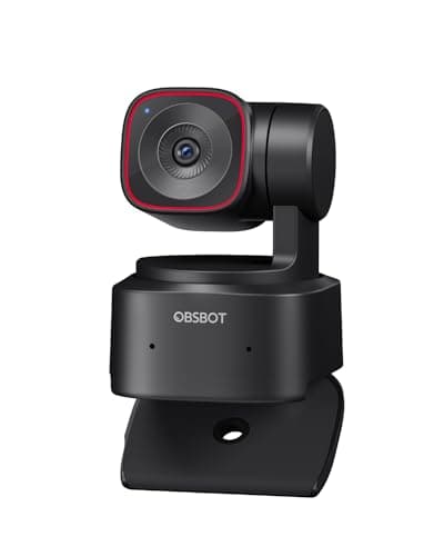 OBSBOT Tiny 2 Lite 4K Webcam for PC, AI Tracking PTZ Streaming Camera with 1/2" Sensor, Gesture Control, 60 FPS, HDR, Microphones, Web Camera for Desktop Computer, Laptop, Meeting, Video Calls, etc.