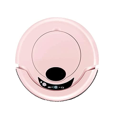Beyori Robot Vacuum Cleaner (Slim), Connected Robotic Vacuum Cleaner, Super Quiet, Self-Charging Auto Boost Sweeper for Pet Hair, Carpets, Tiles, Hard Floors (Color : Pink)