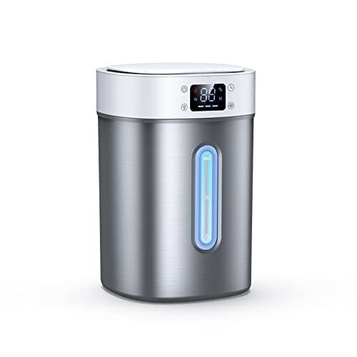 Stainless Steel Humidifier for Bedroom & Large Room,4L Easy to Clean Cool Mist Humidifier, Mold Free & Dishwasher Safe Water Tank, Essential Oil Diffuser for Baby Nursery, Plants, Home