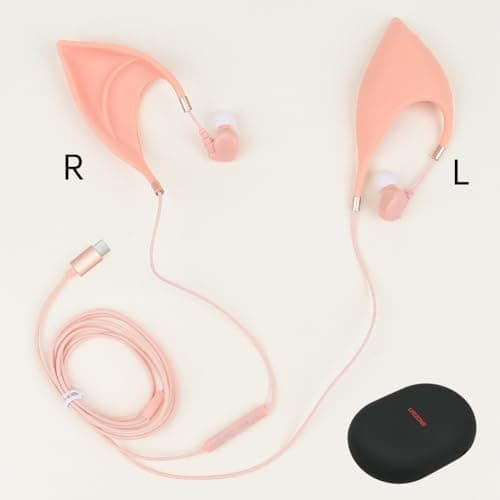 URIZONS Elf USB C in-Ear Headphones for Children – Elegant Design of Elf Ears Type c Earbuds with Wire Ultra Soft Adorable Earphones Cosplay Spirit Costume for Huawei/Samsung/iPhone 15/16 5