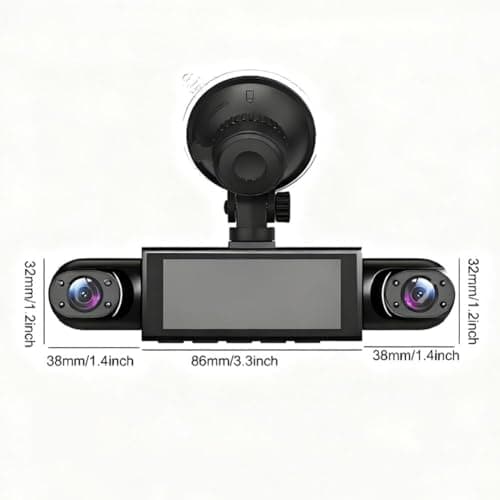 Saker Full View Car Dashcam System, 360° 4 Channel Dash, 1080P Full HD Recording Car Dash Camera System with 64GB SD Card, Parking Mode, G-Sensor, Plug-in Power for Taxi, Fleet, and Family Vehicles 9