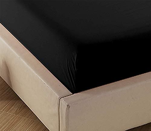 4U'LIFE 2-Pack Fitted Sheets,Prime 1800 Series, Ultra Soft & Comfortable, Double Brushed Microfiber, (Black, 2-Pack Twin) 5