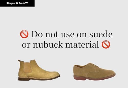 Simple 'N Fresh Shoe Wipes - 2 Pack 60 Wipes - Quick, Sneaker, Travel Disposable, Removes Dirt, Stains 5
