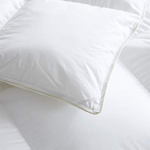 Luxurious 800 Thread Count Hungarian Goose Down Comforter Duvet Insert - King/Cal King Size, 75 oz. Fill Weight, Premium Baffle Box, 100% Egyptian Cotton Cover (White) 5