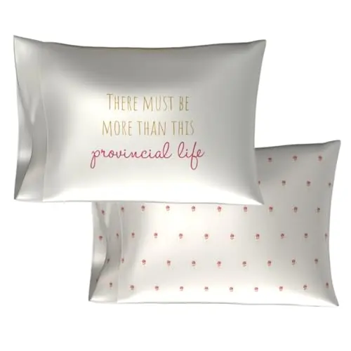 Disney Princess Belle Beauty Silky Satin Standard 2 Pack Pillowcase Cover Set 20x30 for Hair and Skin, (Officially Licensed Product) by Franco Collectibles