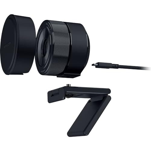 Razer Kiyo Pro Ultra 4K Webcam: Large Sensor - Auto Light Correction - Built-in Mic and Shutter - Pro Grade Content Creation, Streaming, Gaming, Video Calls - Works with OBS, Xsplit, PC, Zoom, Teams 10
