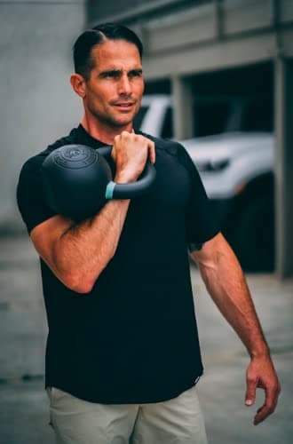 Kettlebell Kings | Powder Coated Kettlebells Weight 15LB | Hand weights Workout Gym Equipment & Strength training sets for Women & Men | Weights set for Home Gym (5-90LB) 9