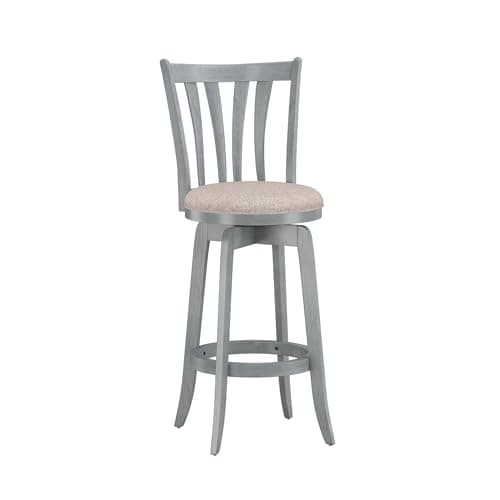 Hillsdale Furniture Savana Wood Bar Height Stool, 30" high, Blue Wire Brush
