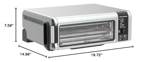 Ninja Foodi SP101/FT102CO Digital Fry, Convection Oven, Toaster, Air Fryer, Flip-Away for Storage, with XL Capacity, and a Stainless Steel Finish (Renewed) 10