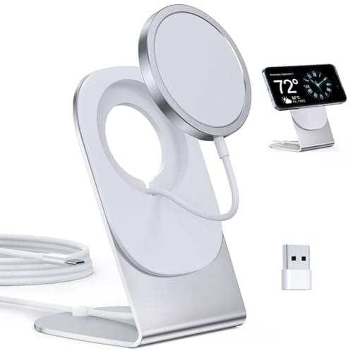 Magnetic Wireless Charger Mag-Safe Charger for iPhone 17/16/15/14/13/12 Series Convertible Magnet Wireless Charging Stand/Pad with 5ft Cable for iPhone and AirPods 2/3/Pro 2/Pro