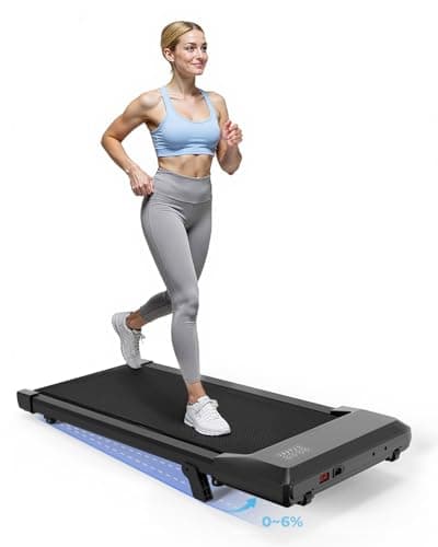 SupeRun Walking Pad, Under Desk Treadmill, 3 in 1 Portable Treadmill with Remote Control LED Display, 2.5 HP Quiet Walking Jogging Machine for Office Home Use, 300 Lbs Capacity