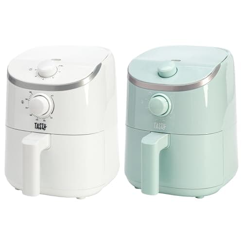 Tasty Personal Air Fryer, Healthier Meals in Minutes, Adjustable Temp Control up to 400°F, Easy-to-Use Design, Nonstick Basket and Tray Made without PFAS, PFOA, PFOS & PTFE, 900 Watts, 2-Quart, White 7