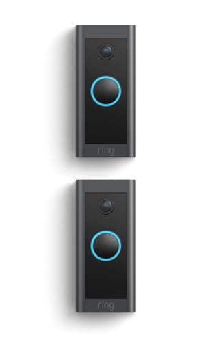Ring Video Wired Doorbell (newest model), Home or business security, Two-Way Talk, advanced motion detection, HD camera and real-time alerts to monitor your front door (wiring required), 2-pack