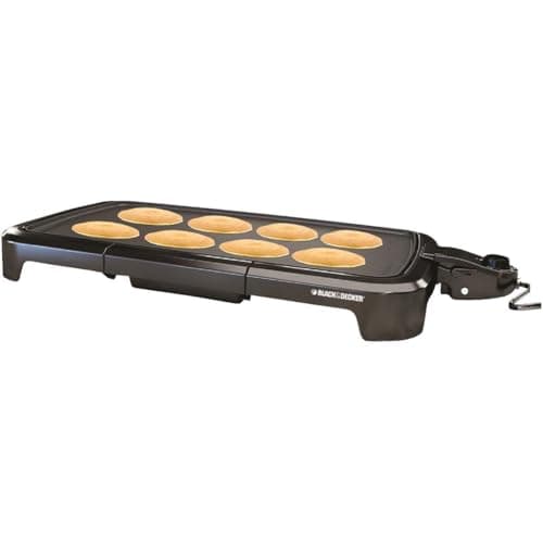 BLACK+DECKER 8-Serving Electric Griddle, GD2051B, Non-Stick Cooking Surface, Warming Tray, Removable Drip Tray, Family Sized 7