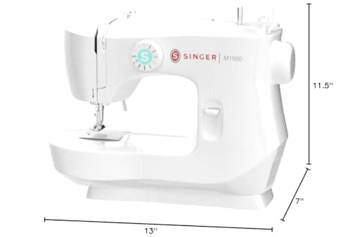 SINGER M1500 Lightweight & Portable Sewing Machine with Accessory Kit | 57 Stitch Applications, LED Light & 4-step Buttonhole | Great for Quilting, Crafts & Mending 12