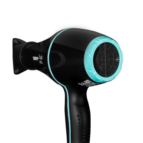 Taiff Style Hair Dryer IonSense Silver – 125V, Fast Drying, Frizz-Reducing Ionic-Ceramic, 1875W, Lightweight Blow Dryer with Diffuser for Curly Hair, Professional Performance (Silver) 3