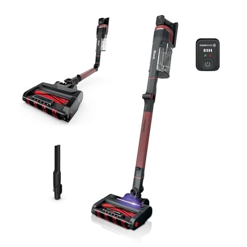 Shark IZ840HRW Stratos Cordless Vacuum with Clean Sense IQ, DuoClean PowerFins HairPro MultiFLEX, Includes Crevice Tool, Up to 50 Minute Runtime, Red (Renewed)