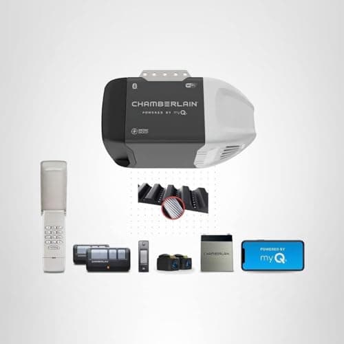 CHAMBERLAIN B2215T Garage Door Opener with Battery Backup, Black 10