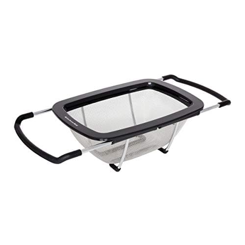 KitchenAid Expandable Stainless Steel Colander, Black