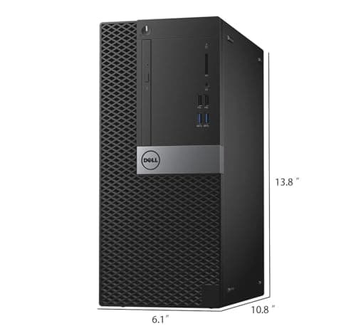 Dell OptiPlex 3040 Mini Tower Desktop Computer PC, Quad-Core i5-6500 up to 3.6 GHz, 8GB RAM, 256GB SSD, Keyboard and Mouse, WiFi, BT, Windows 11 Pro (Renewed) 5