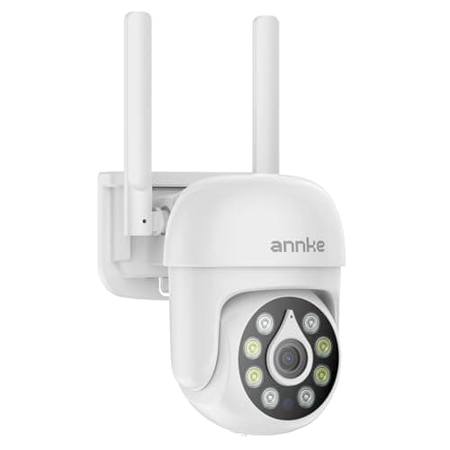 ANNKE Outdoor Wireless Camera, 360° Pan & Tilt, 5MP Camera for Home Security, Auto Tracking, 2 Way Audio, Human Detection, PIR Detection, Night Vision, up to 128G, Alexa, IP66