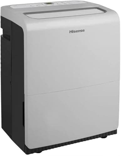 Hisense 60-Pint Capacity, 1500 sq.ft. coverage, 3-Speed Inverter Dehumidifier with Built-in Pump, Industrial-grade dehumidifier, Quite 36 dBA, 115v - DH10019TP1WG (Renewed) 5
