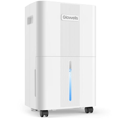 1600 Sq.ft Dehumidifiers for Home, Glowells 21 Pints Dehumidifier with Drain Hose for Basement, Smart Humidity Control Moisture Removal, 3 Operation Modes for RV, Bathroom, Bedroom