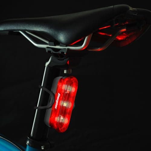 Energizer X400 Rechargeable Bike Light, IPX4 Water Resistant, Compact and Lightweight Design, Front Clip Light and Rear LED Light for Visibility Black 7